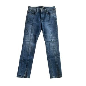 Express Legging Ankle Jeans Split Hem Blue Size 2S Mid rise denim 26W 24L